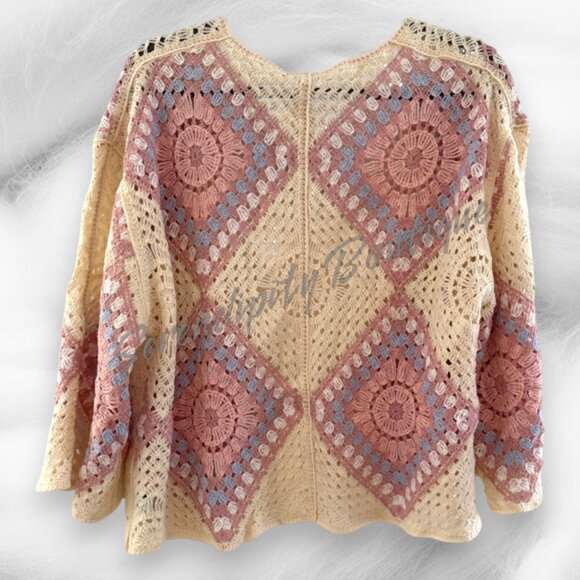 POL Ready for Spring Easter Pastel Lightweight Slouchy Drop Shoulder Cardigan - Picture 5 of 11